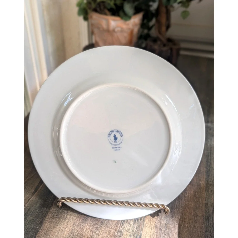 Ralph Lauren Round Hill SET 6 + Sugar Bowl SALAD BREAD & BUTTER SAUCERS Total 37